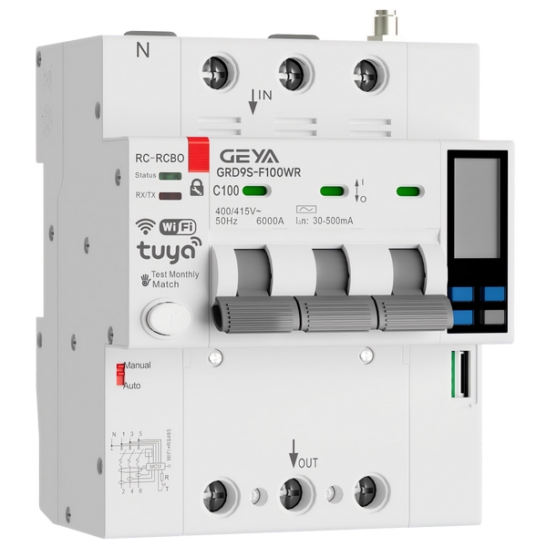 GRD9S-F100WR帶顯示漏電保護型智能小型斷路器